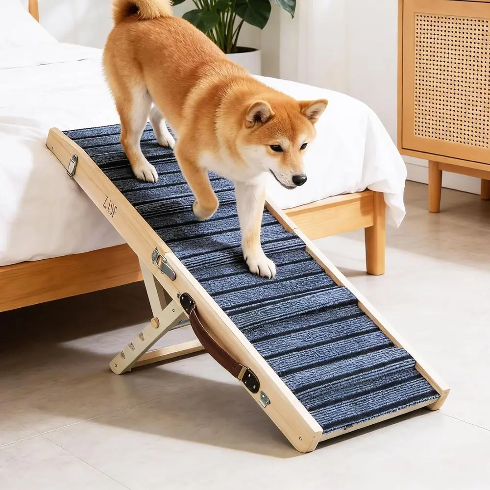 Elevated Wooden Pet Stairs with 4 Adjustable Heights, 33 Long, Supports 70 lbs
Elevated Wooden Pet Stairs with 4 Adjustable Heights, 33 Long, Supports 70 lbs