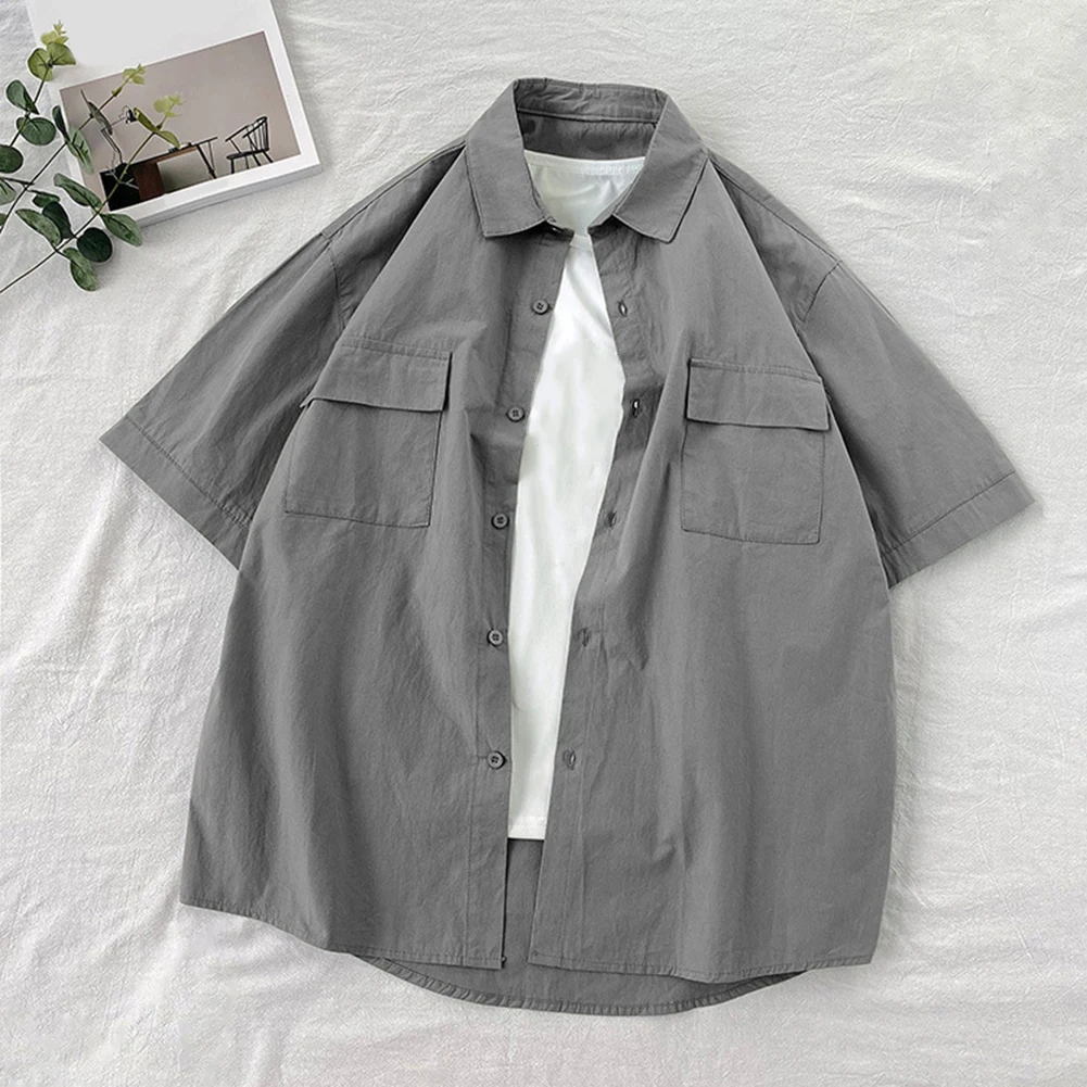 Casual Wear For Him Simple Versatile Tops Casual Loose Tops Commuting Outfit Solid Color Pattern All Seasons Wear
Casual Wear For Him Simple Versatile Tops Casual Loose Tops Commuting Outfit Solid Color Pattern All Seasons Wear