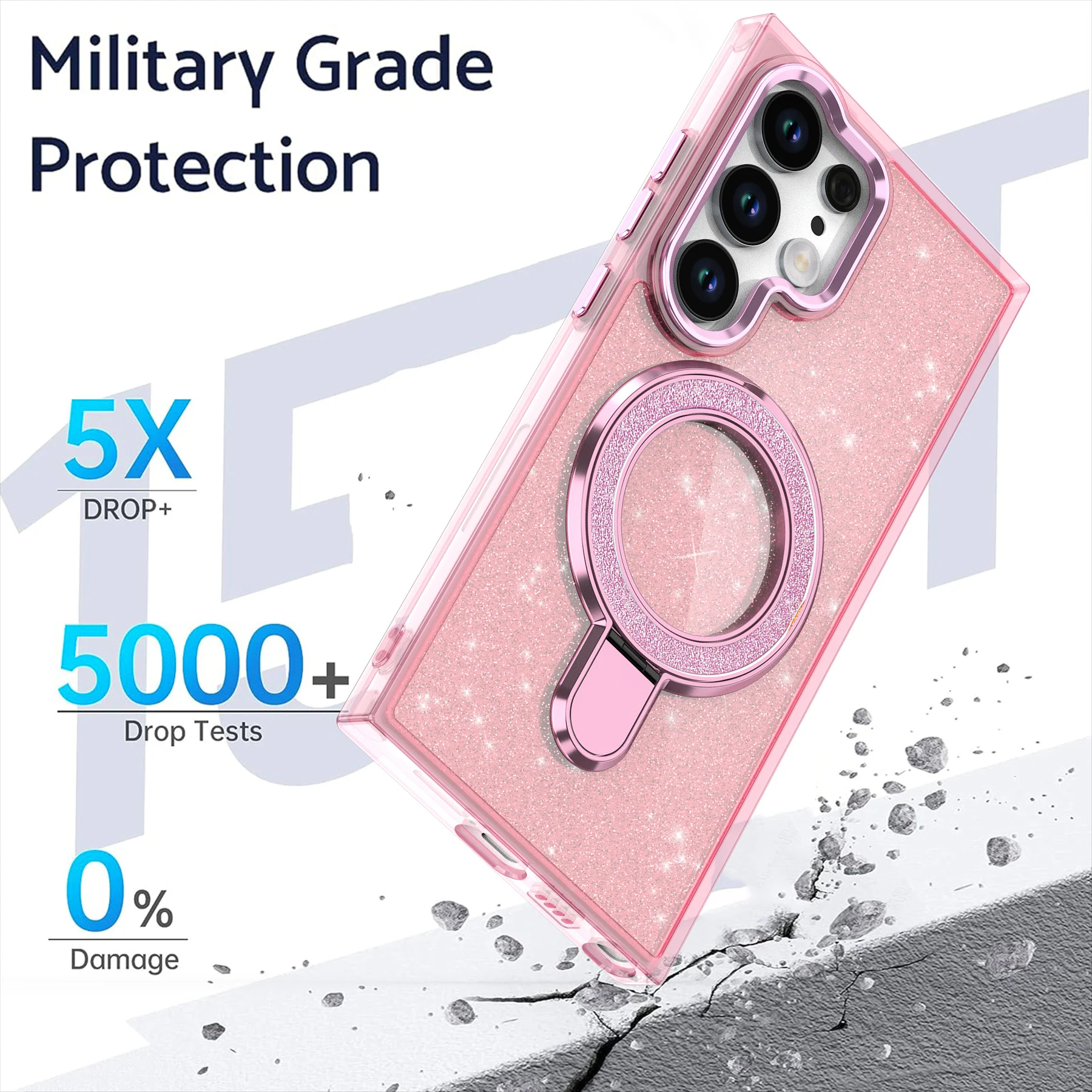Luxury Glitter Metal Stand Magnetic Clear Case For Samsung Galaxy S25 S24 S23 Ultra S24FE S23FE A56 A36 A26 A16 Magsafe Cover
Luxury Glitter Metal Stand Magnetic Clear Case For Samsung Galaxy S25 S24 S23 Ultra S24FE S23FE A56 A36 A26 A16 Magsafe Cover