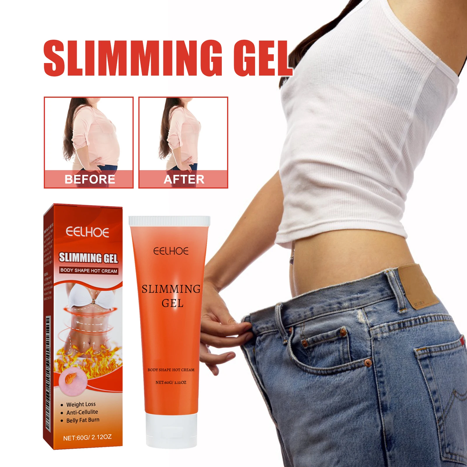EELHOE Tightening Gel Sweat Body Slimming Moisturizing Tightening Skin Show Body Curve Body Shaping Gel
EELHOE Tightening Gel Sweat Body Slimming Moisturizing Tightening Skin Show Body Curve Body Shaping Gel