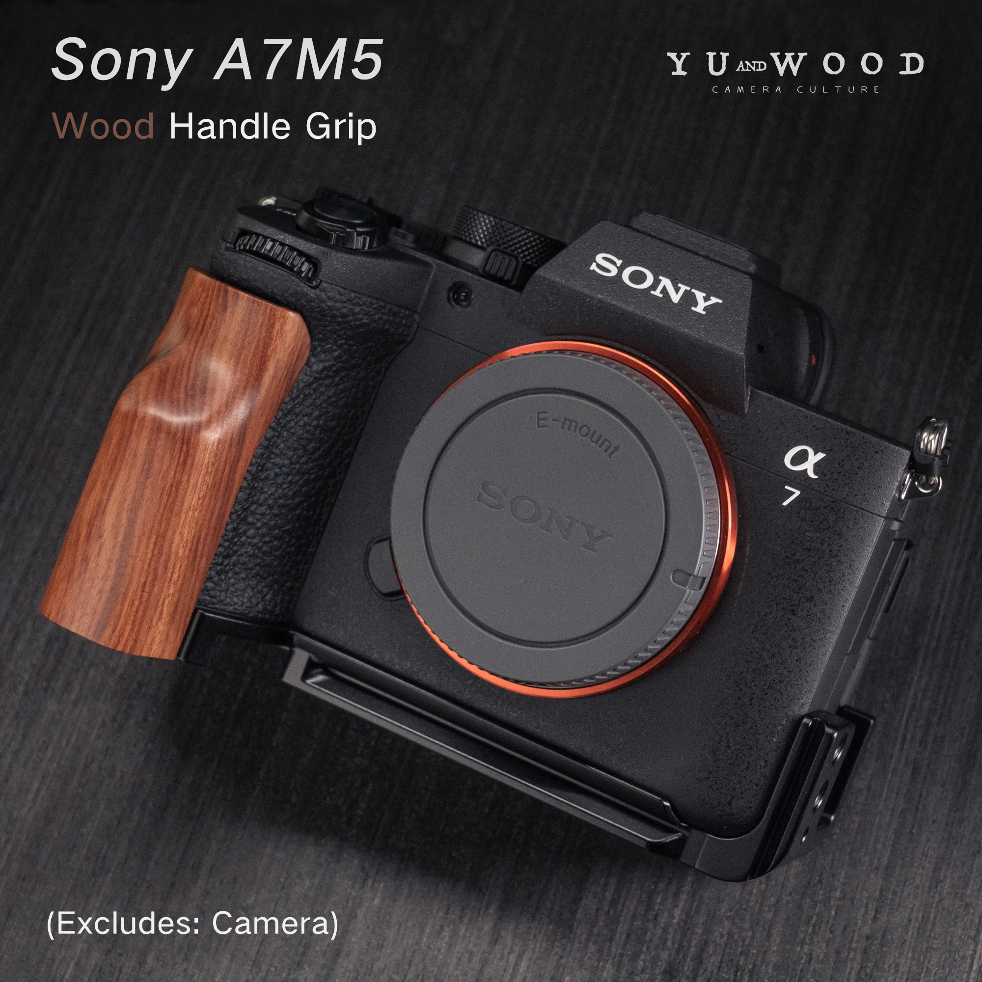 YUWOOD for Sony A7M5 Cage with Wooden Grip and Built-in Quick Release Plate for Arca-Swiss Cage Rig Kit
YUWOOD for Sony A7M5 Cage with Wooden Grip and Built-in Quick Release Plate for Arca-Swiss Cage Rig Kit