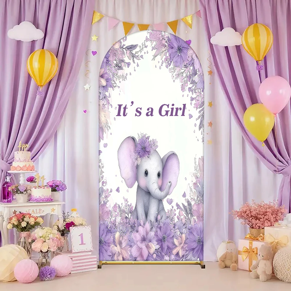 Purple Floral & Elephant "It's a Girl" Backdrop - Ideal for Baby Girl Announcement, Birthday & Baby Shower Decor/Background
Purple Floral & Elephant "It's a Girl" Backdrop - Ideal for Baby Girl Announcement, Birthday & Baby Shower Decor/Background