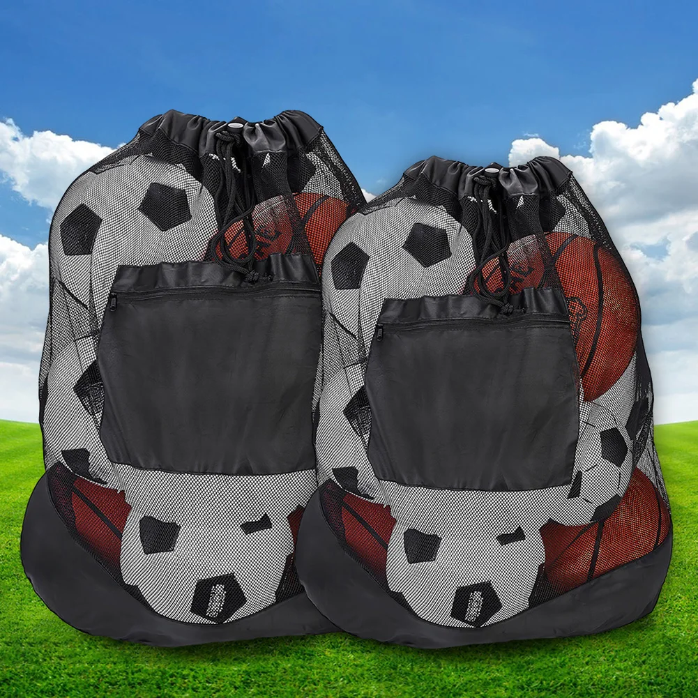 Mesh Socce Ball Bag Heavy Duty Drawstring Bags with Shoulder Strap Secure Side Pocket for Holding Basketball Volleyball Baseball
Mesh Socce Ball Bag Heavy Duty Drawstring Bags with Shoulder Strap Secure Side Pocket for Holding Basketball Volleyball Baseball