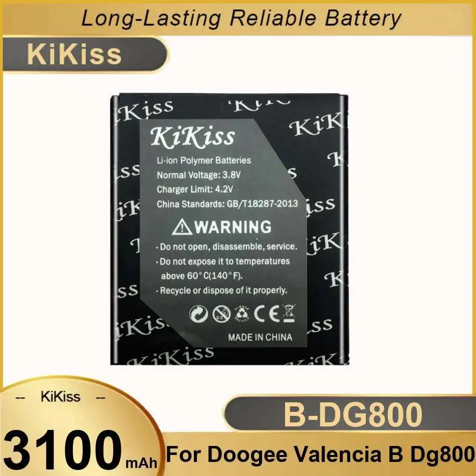For Doogee DG800 Valencia B DG800 Mobile Phone Battery 3100mAh Long Lasting Stable B-DG800
For Doogee DG800 Valencia B DG800 Mobile Phone Battery 3100mAh Long Lasting Stable B-DG800
