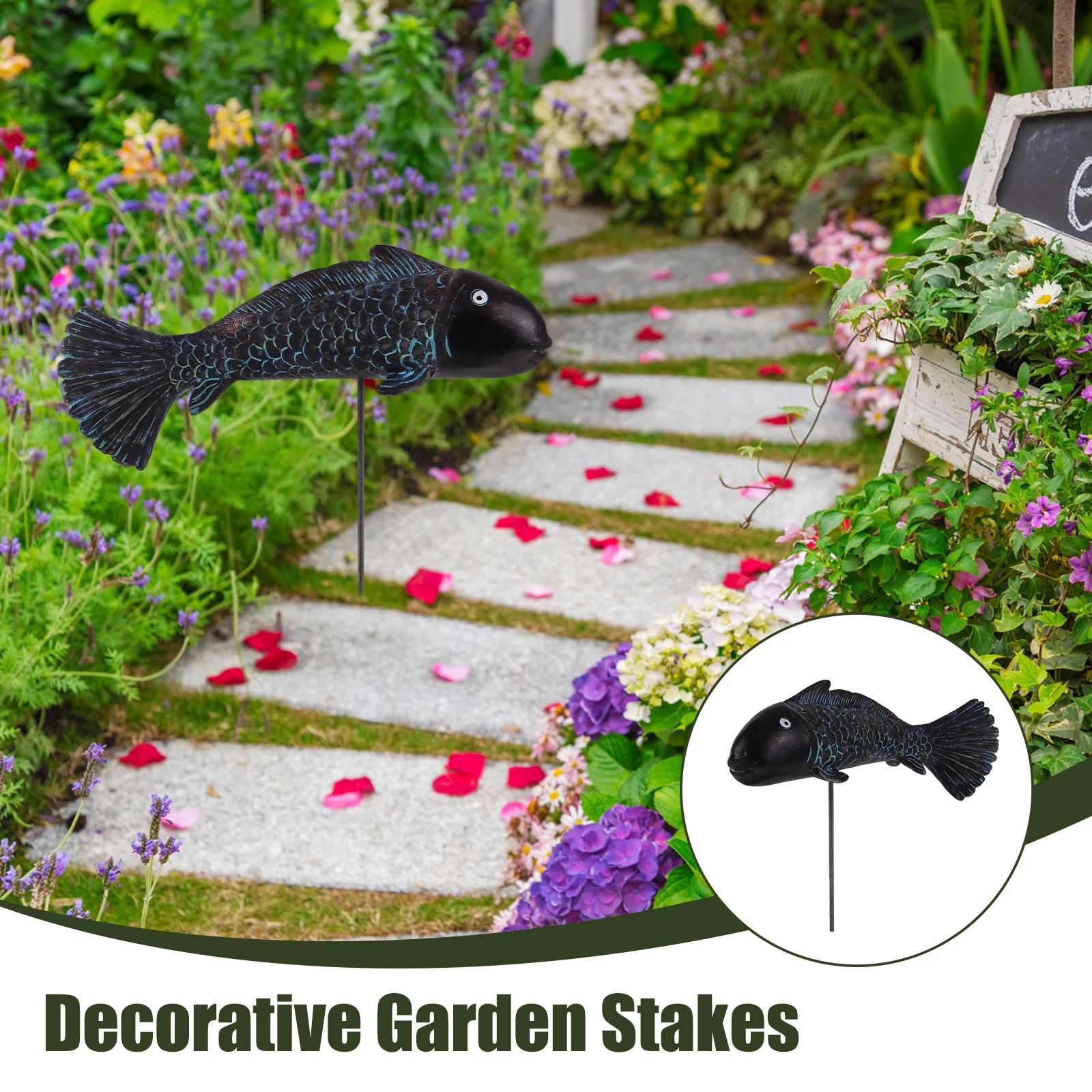 Resin Vivid Modeling Garden Decor Lawn nament Yard Art Fish Lawn nament Stake Garden Fish Outdoor Decor
Resin Vivid Modeling Garden Decor Lawn nament Yard Art Fish Lawn nament Stake Garden Fish Outdoor Decor