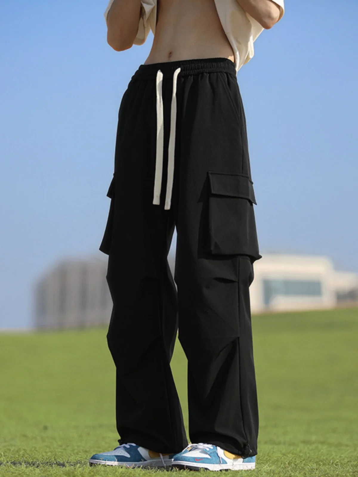 Мужские функциональные рабочие брюки American Sle, модные, свободные, прямые, широкие, повседневные, длинные
Мужские функциональные рабочие брюки American Sle, модные, свободные, прямые, широкие, повседневные, длинные