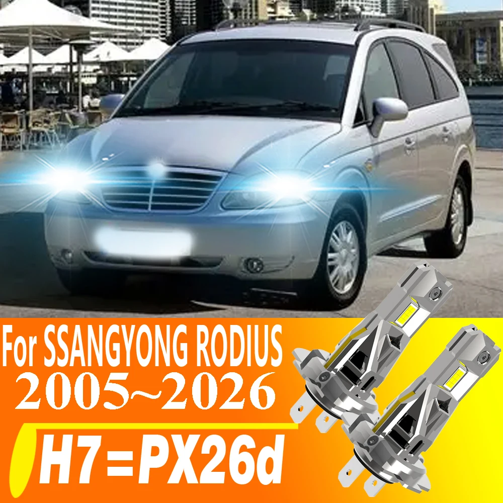 2pcs H7 PX26D LED Headlight 12V 55W H18 Fog Light Car Bulb Low Beam White Moto Turbo Diode Lamp For SSANGYONG RODIUS 2005~2026
2pcs H7 PX26D LED Headlight 12V 55W H18 Fog Light Car Bulb Low Beam White Moto Turbo Diode Lamp For SSANGYONG RODIUS 2005~2026