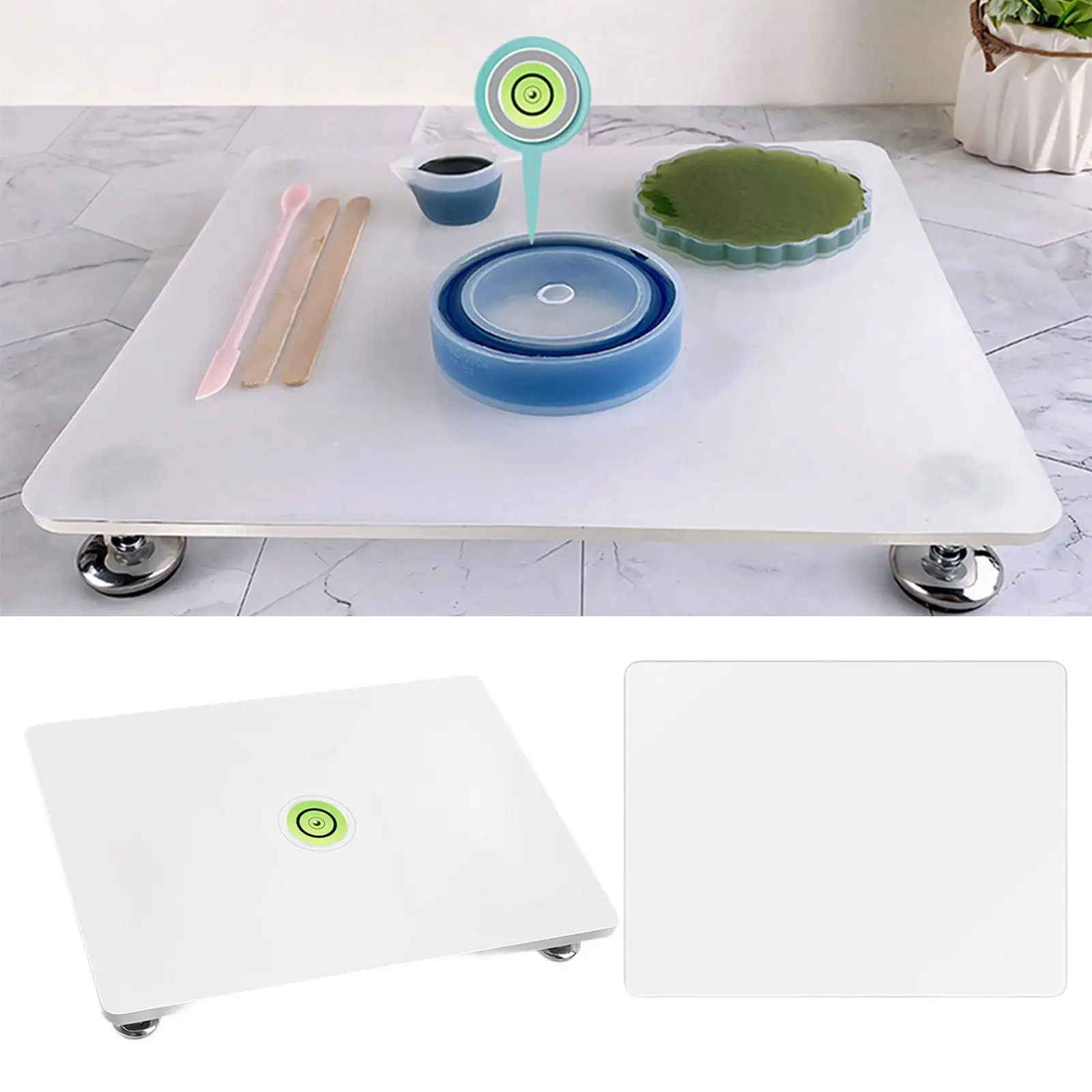 Выравнивающая доска для рабочего стола для рукоделия из эпоксидной смолы с силиконовым ковриком
Выравнивающая доска для рабочего стола для рукоделия из эпоксидной смолы с силиконовым ковриком