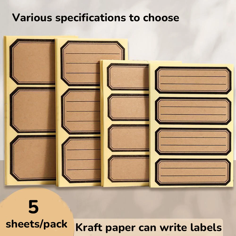 5 листов, прямоугольная этикетка из крафт-бумаги, наклейка на бутылку, сделай сам, кухонные наклейки для маркировки еды
5 листов, прямоугольная этикетка из крафт-бумаги, наклейка на бутылку, сделай сам, кухонные наклейки для маркировки еды