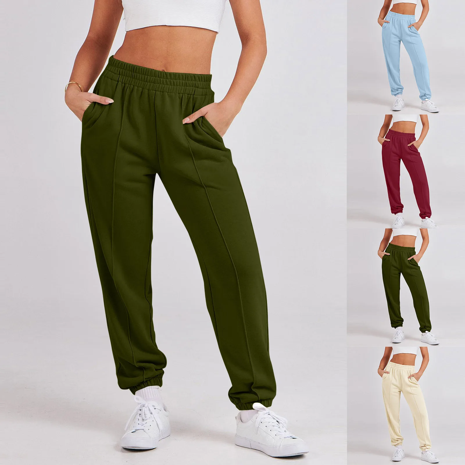 Female Yoga Training Pants Sports Trousers Exercise Fitness High Waist Drawstring Running Jogging Pants Workout Yoga Pants
Female Yoga Training Pants Sports Trousers Exercise Fitness High Waist Drawstring Running Jogging Pants Workout Yoga Pants