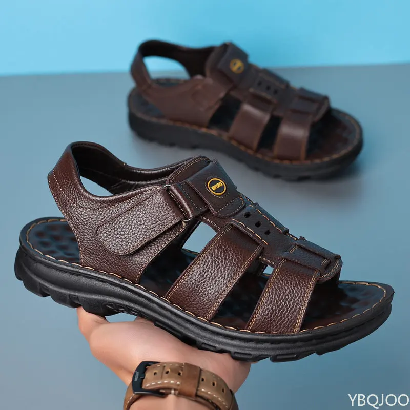 Genuine Leather Men Sandals Male Summer Shoes Outdoor Casual Sandal Cowhide Beach Shoes Classic Non-slip Men's Sandles
Genuine Leather Men Sandals Male Summer Shoes Outdoor Casual Sandal Cowhide Beach Shoes Classic Non-slip Men's Sandles