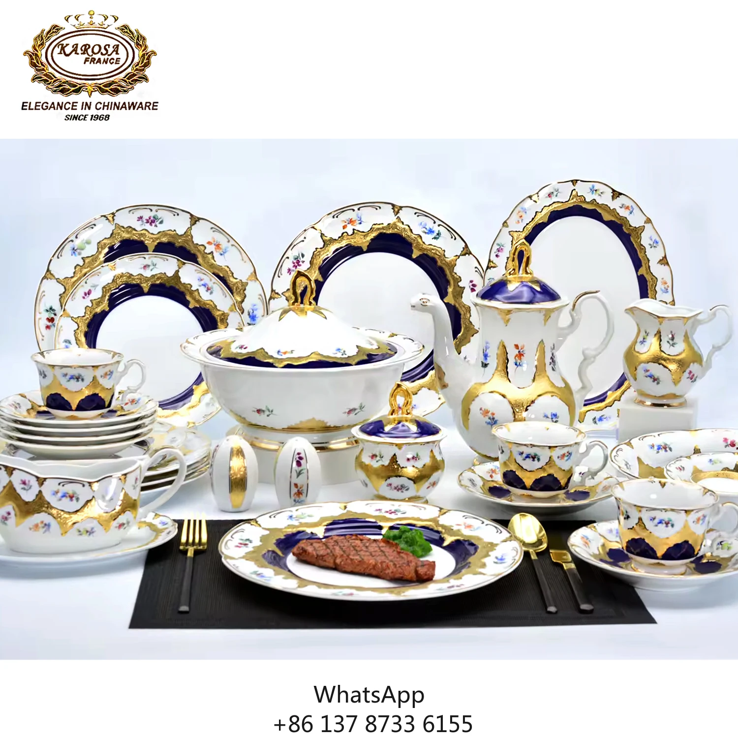 86pcs White Porcelain Luxury Gold Royal Dinner Plates Dish Sets Dinnerware Set
86pcs White Porcelain Luxury Gold Royal Dinner Plates Dish Sets Dinnerware Set
