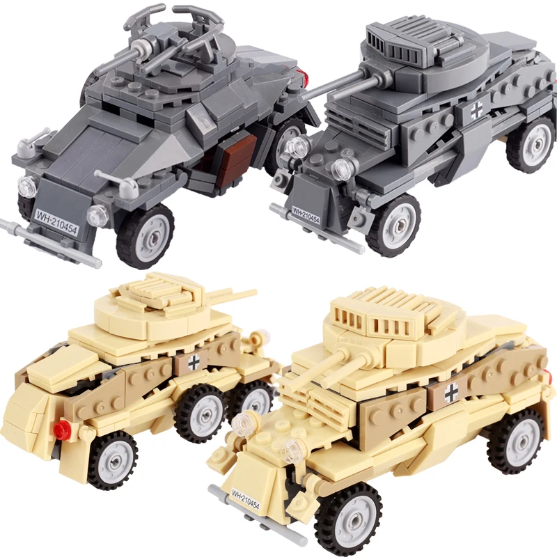 Военный танк MOC SD.KFZ 222, армированный автомобиль, строительный блок WW2, немецкий солдат, модель автомобиля, части оружия, армейские мини-кирпичи, игрушки, подарок
Военный танк MOC SD.KFZ 222, армированный автомобиль, строительный блок WW2, немецкий солдат, модель автомобиля, части оружия, армейские мини-кирпичи, игрушки, подарок
