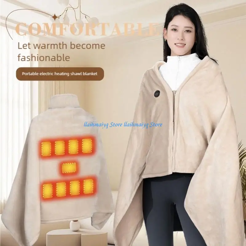 573B Double Use Electric Heating Pad Wearable Plan 3 Heat Configuration USB Powered Large Pouches Polyester Fabric
573B Double Use Electric Heating Pad Wearable Plan 3 Heat Configuration USB Powered Large Pouches Polyester Fabric