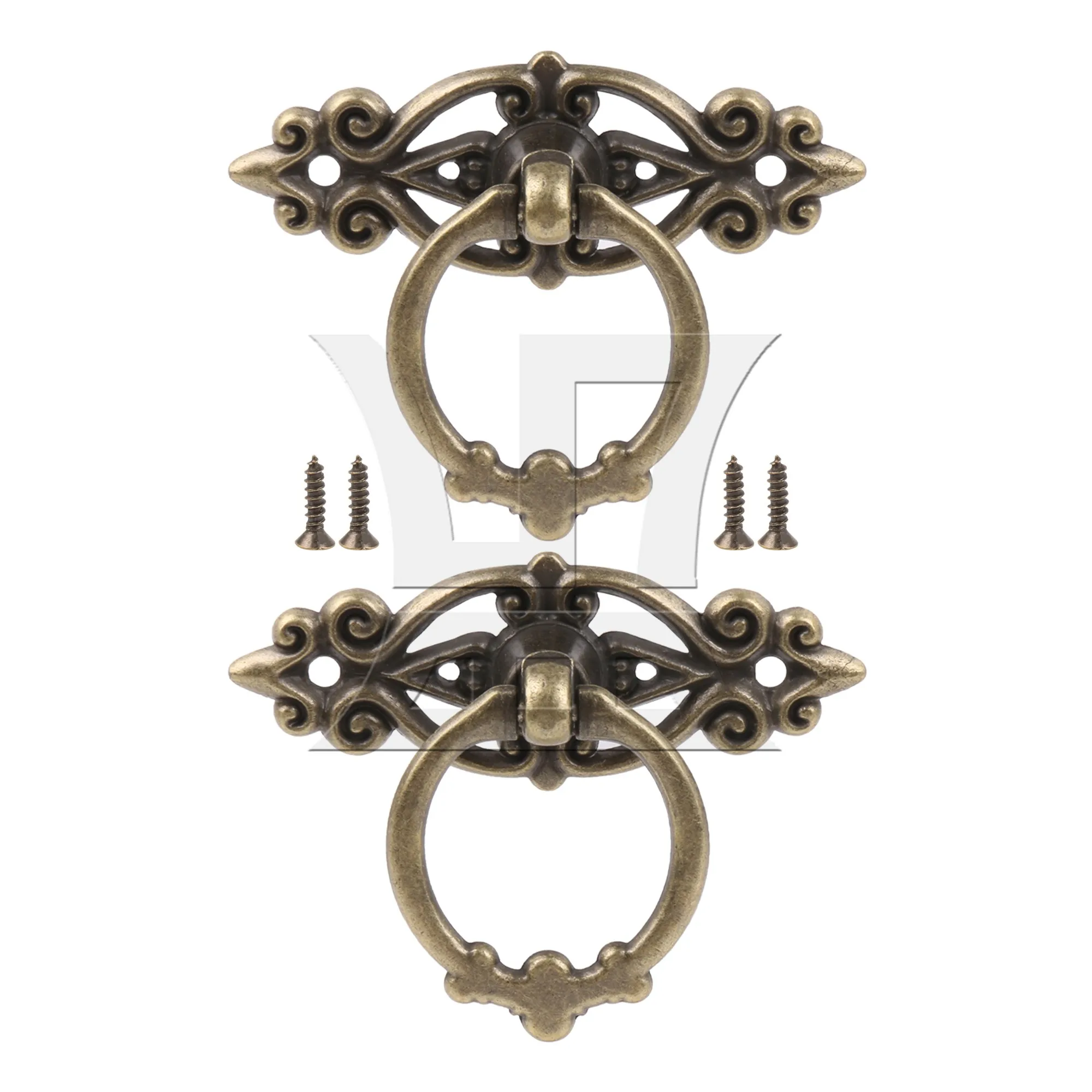 CNBTR 2 Pieces Vintage Ring Pull Handle for Cabinet Dresser Drawer 2.56x1.73 Inches
CNBTR 2 Pieces Vintage Ring Pull Handle for Cabinet Dresser Drawer 2.56x1.73 Inches