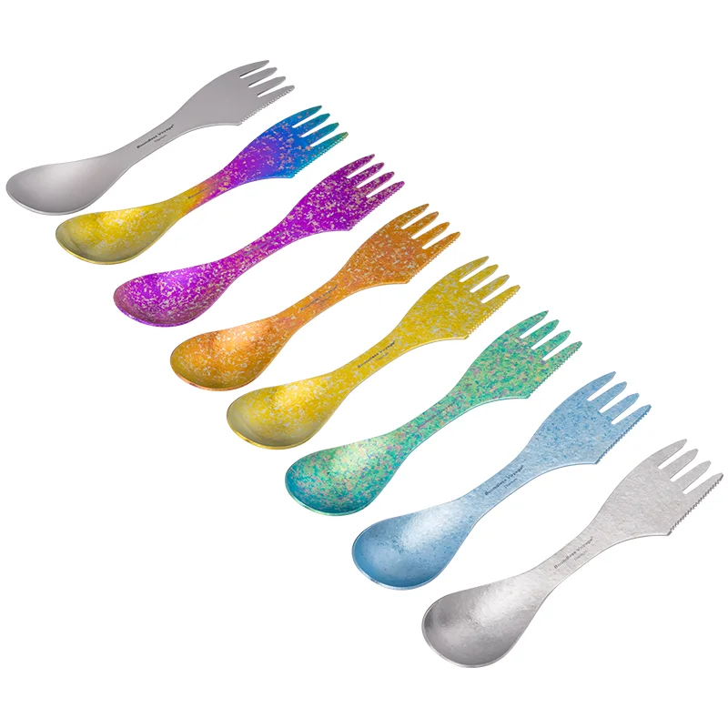 Boundless Voyage Titanium Spork Portable Camping Spoon Fork Knife Ultralight 3 in 1 Utensil
Boundless Voyage Titanium Spork Portable Camping Spoon Fork Knife Ultralight 3 in 1 Utensil