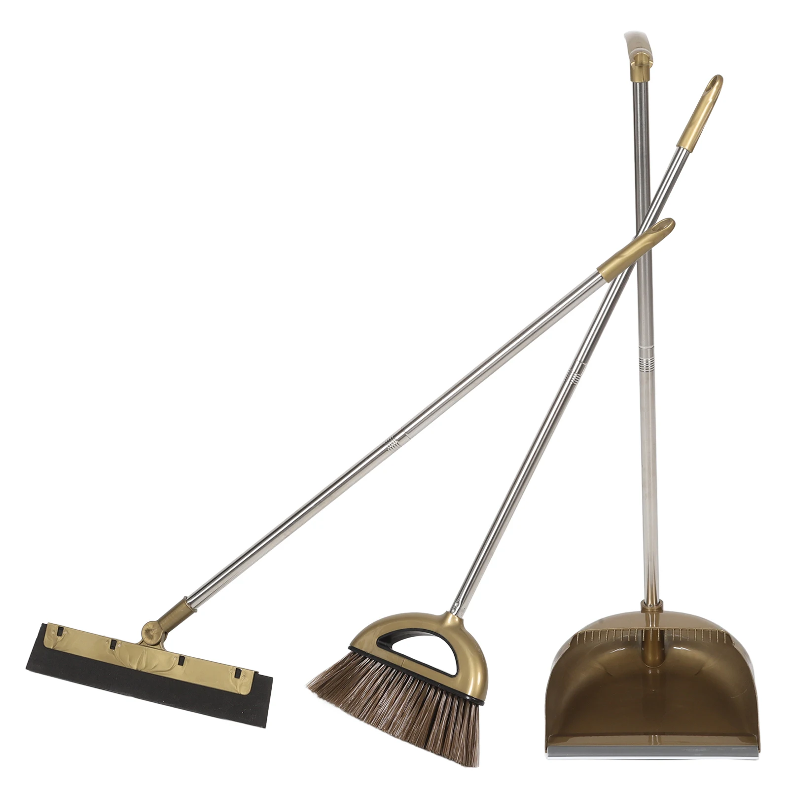 Golden 3-Piece Broom Set Dustpan Scraper Compact Wall Hanging Home Cleaning Supplies Durable Material Floor Brooms Kitchen
Golden 3-Piece Broom Set Dustpan Scraper Compact Wall Hanging Home Cleaning Supplies Durable Material Floor Brooms Kitchen