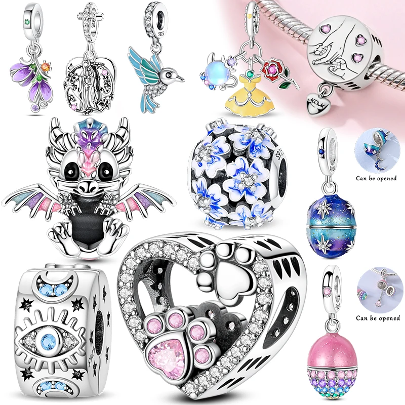 925 Sterling Silver Golden Charms Bow Easter Eggs Bead Firefly Butterfly Pendants Fit 3mm Original Bracelet DIY Jewelry Gifts
925 Sterling Silver Golden Charms Bow Easter Eggs Bead Firefly Butterfly Pendants Fit 3mm Original Bracelet DIY Jewelry Gifts