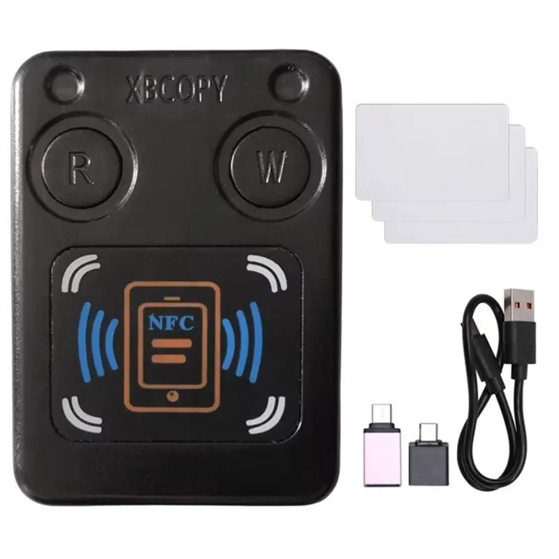 RFID Smart Chip Card Reader Copier +3XCUID Card IC 13.56Mhz ID 125Khz 250Khz 375Khz RFID Token Clone Duplicator-BCBW
RFID Smart Chip Card Reader Copier +3XCUID Card IC 13.56Mhz ID 125Khz 250Khz 375Khz RFID Token Clone Duplicator-BCBW