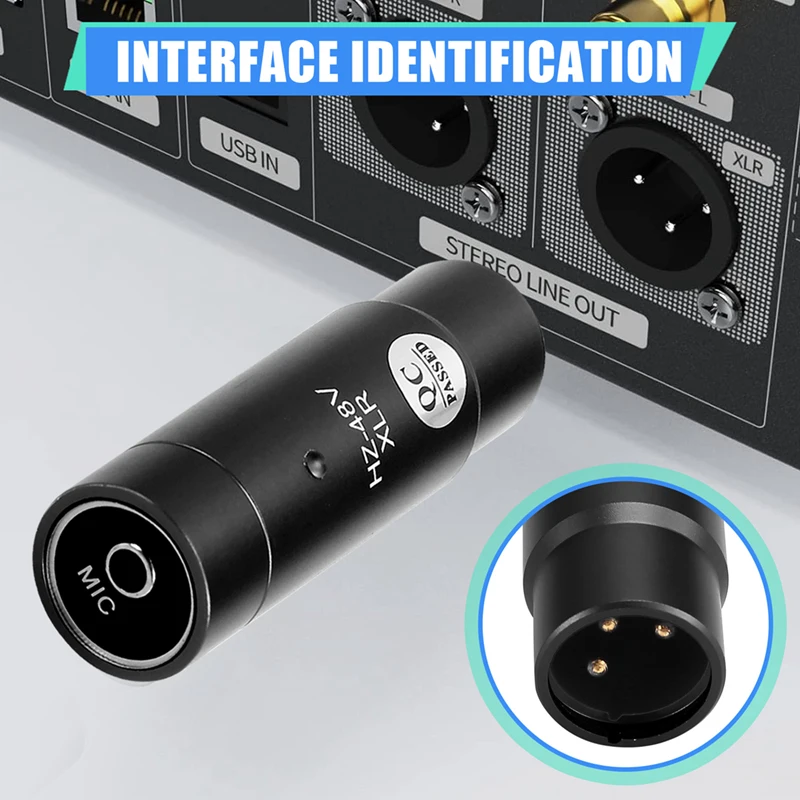 【BUY NOW】Phantom Power Adapter Microphone System Audio Mixer for Condenser Mic 48V XLR Mic Adapter 3.5mm Black
【BUY NOW】Phantom Power Adapter Microphone System Audio Mixer for Condenser Mic 48V XLR Mic Adapter 3.5mm Black
