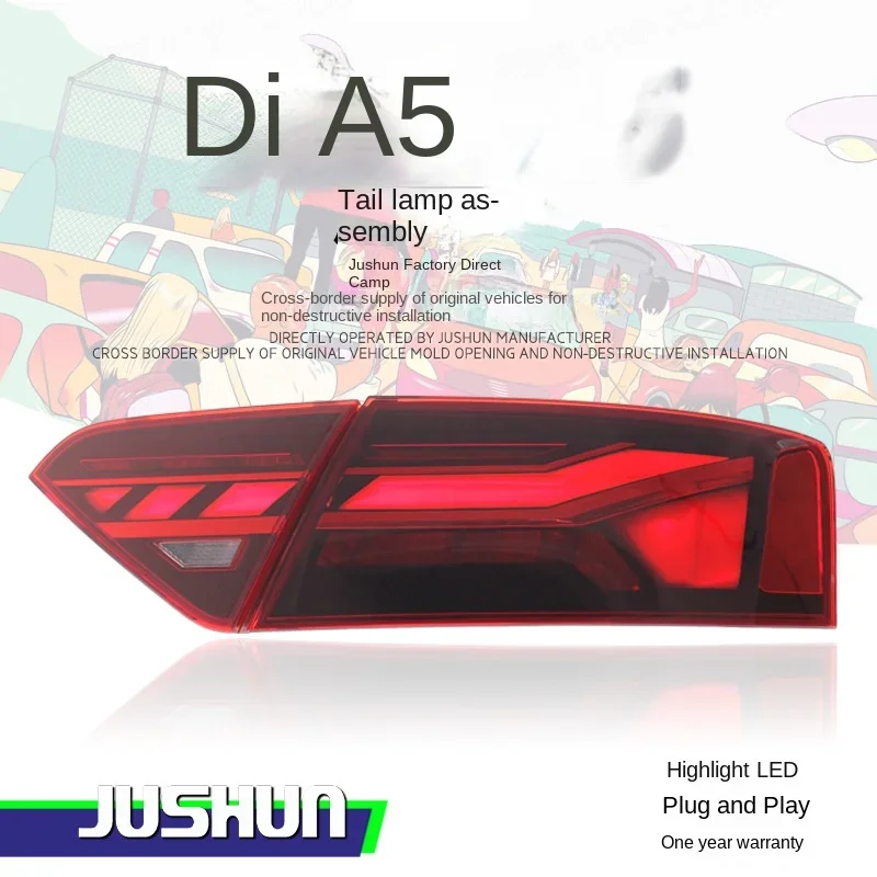Suitable for 08-16 Audi A5 taillight assembly modified new RS LED running light running water steering taillight
Suitable for 08-16 Audi A5 taillight assembly modified new RS LED running light running water steering taillight
