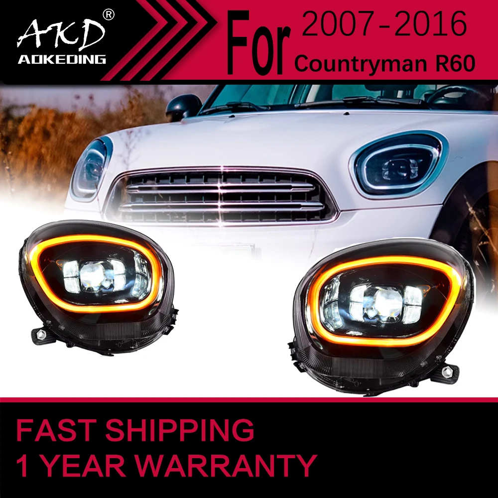 Car Lights for MINI Countryman R60 LED Headlight 2007-2016 R60 Head Lamp Drl Projector Lens Automotive
Car Lights for MINI Countryman R60 LED Headlight 2007-2016 R60 Head Lamp Drl Projector Lens Automotive