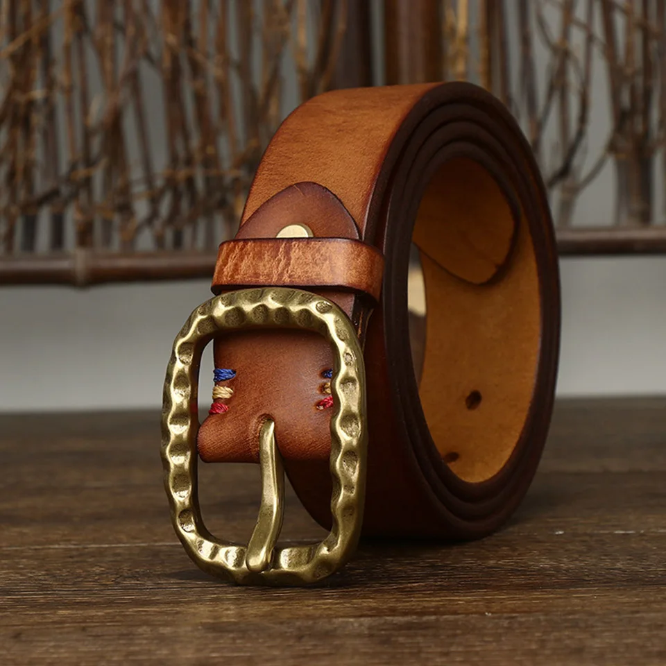 2024 New 3.8 CM Thickened Cowhide Copper Buckle Belt Korean Edition Wild Men's And Women's Tactical Hunting Training Casual Belt
2024 New 3.8 CM Thickened Cowhide Copper Buckle Belt Korean Edition Wild Men's And Women's Tactical Hunting Training Casual Belt
