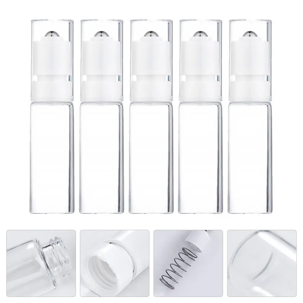 5Pcs Glass Roller Bottles Essential Oil Dispensers Refillable Leakproof Small Clear Containers for Aromatherapy Travel Use
5Pcs Glass Roller Bottles Essential Oil Dispensers Refillable Leakproof Small Clear Containers for Aromatherapy Travel Use