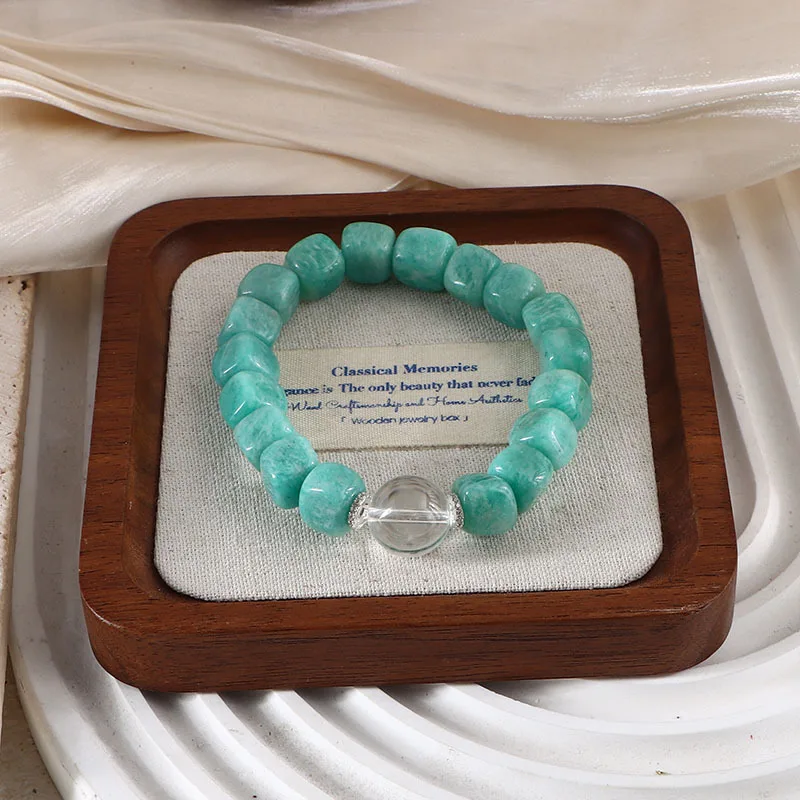 Minar Temperament 9-14mm Green Color Square Natural Stone Crystal Elastic Strand Bracelets for Women Lady Wholesale Accessories
Minar Temperament 9-14mm Green Color Square Natural Stone Crystal Elastic Strand Bracelets for Women Lady Wholesale Accessories