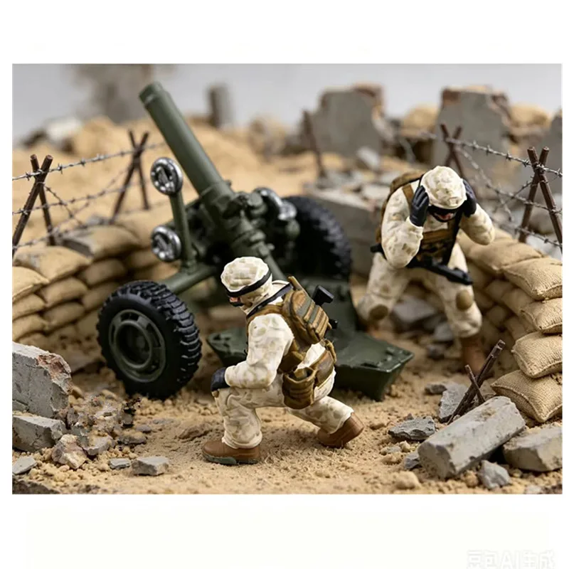 New 1/72 Modern US 2-Soldier Mortar Team Set Resin Model DIY Hand Drawn Sand Table Scene Matching Toy Collectibles
New 1/72 Modern US 2-Soldier Mortar Team Set Resin Model DIY Hand Drawn Sand Table Scene Matching Toy Collectibles