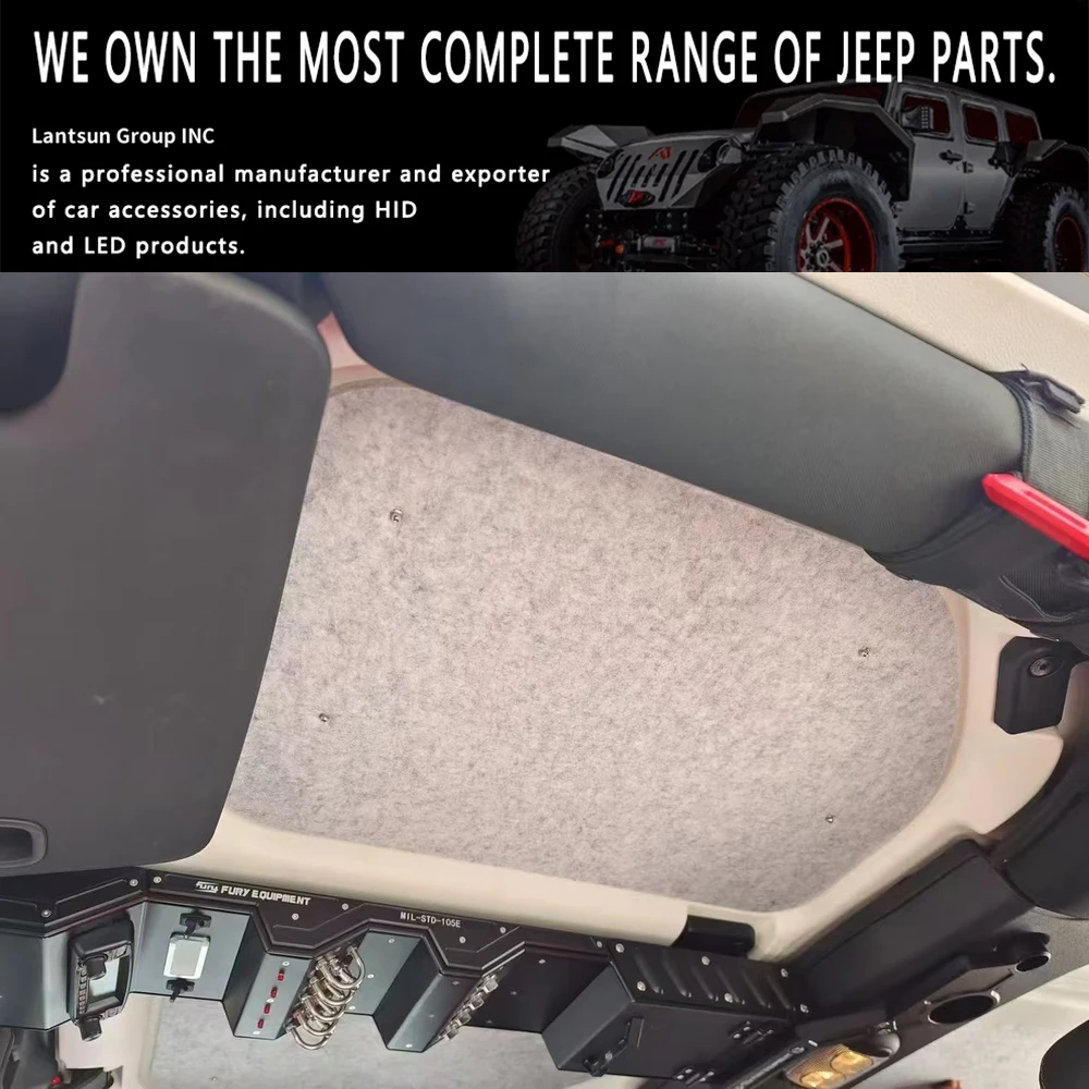Для Jeep Wrangler JK 2 двери 14 мм верхняя теплоизоляция автомобиля хлопок 2012-2017 LANTSUN J409
Для Jeep Wrangler JK 2 двери 14 мм верхняя теплоизоляция автомобиля хлопок 2012-2017 LANTSUN J409