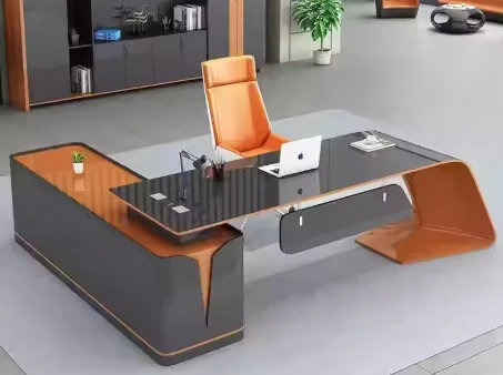 -Modern Light Luxury Boss Table with Baking Paint Finish Wood and Stone Material for Home & School Use
-Modern Light Luxury Boss Table with Baking Paint Finish Wood and Stone Material for Home & School Use