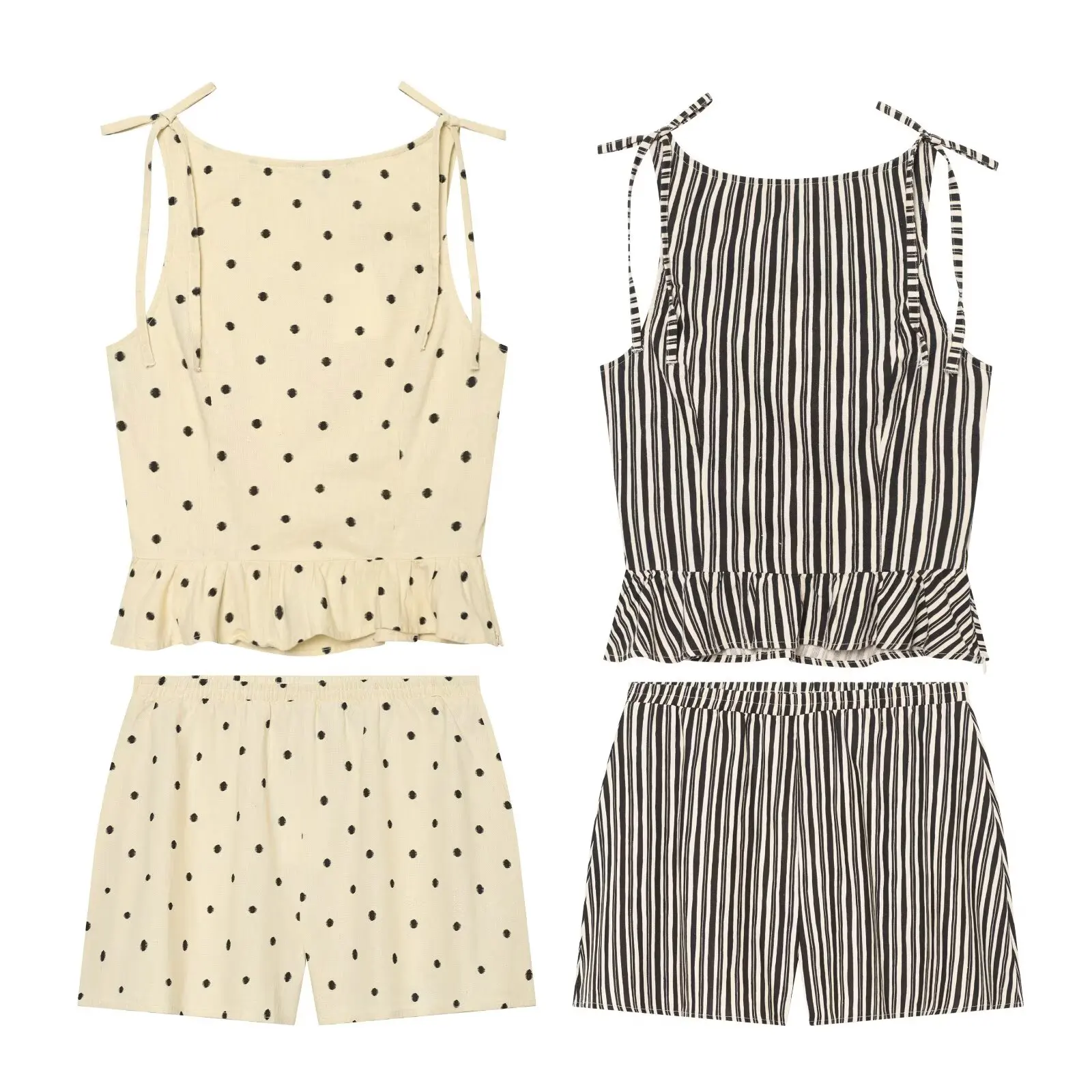 Women's Shorts Set Two Piece Set New 2026 Spring Summer Sexy Thin Strap with Bow Tie Waistcoat Elastic Waist Skort Female Outfit
Women's Shorts Set Two Piece Set New 2026 Spring Summer Sexy Thin Strap with Bow Tie Waistcoat Elastic Waist Skort Female Outfit