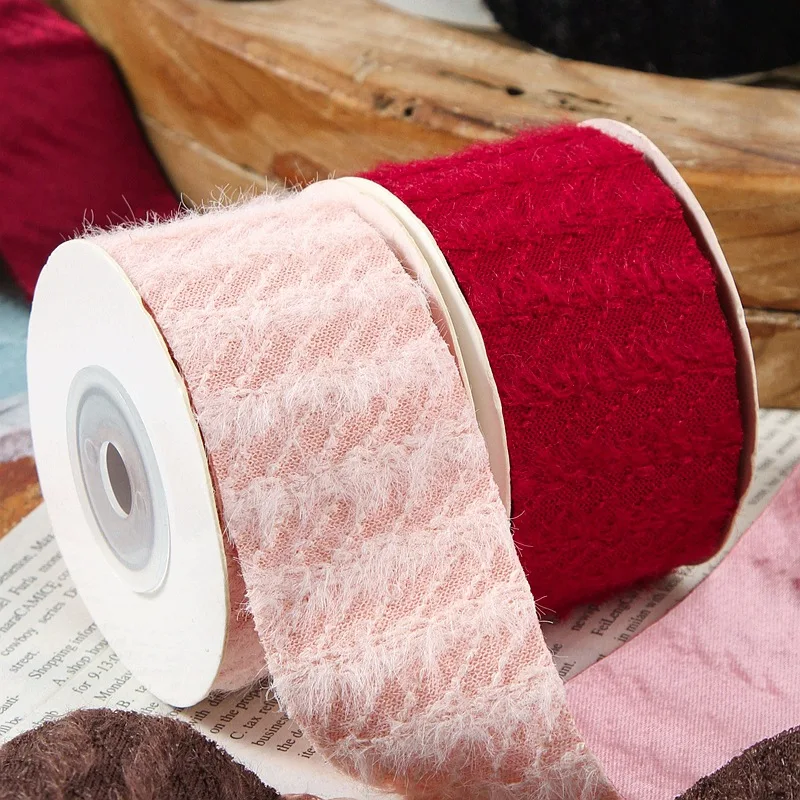 Mink Hair Twill Tweed Single-sided Craft Ribbon for DIY Headwear Clothing Accessories Gift Box Flower Packaging Straw Hat Tie
Mink Hair Twill Tweed Single-sided Craft Ribbon for DIY Headwear Clothing Accessories Gift Box Flower Packaging Straw Hat Tie