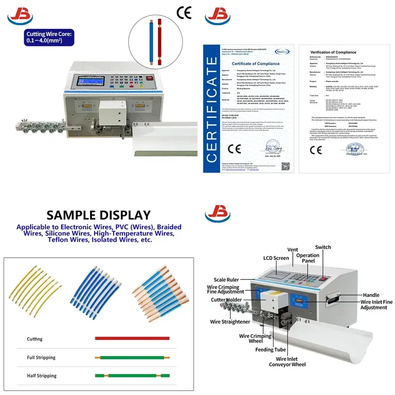 AP01 JB-500 Fully Automatic Double Cable Conductor Peeler and Electric Wires Cutting Stripping Machine for Cable
AP01 JB-500 Fully Automatic Double Cable Conductor Peeler and Electric Wires Cutting Stripping Machine for Cable