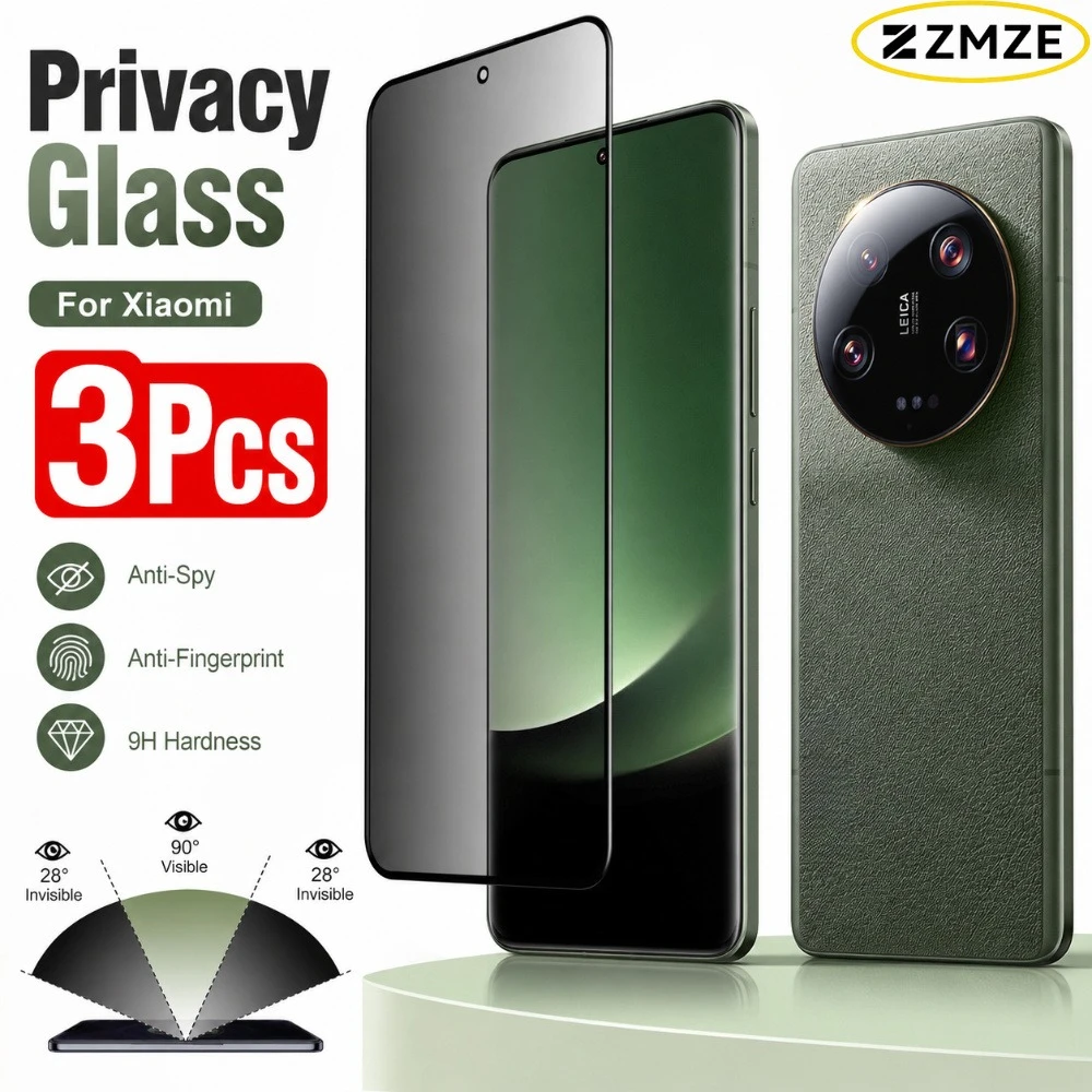 3Pcs Privacy Tempered Glass Film For Xiaomi 15 14 13 12S Ultra 15 14 13 12S 12 12T Pro 14 civi 13 12 Lite 12X Scratch Resistant
3Pcs Privacy Tempered Glass Film For Xiaomi 15 14 13 12S Ultra 15 14 13 12S 12 12T Pro 14 civi 13 12 Lite 12X Scratch Resistant