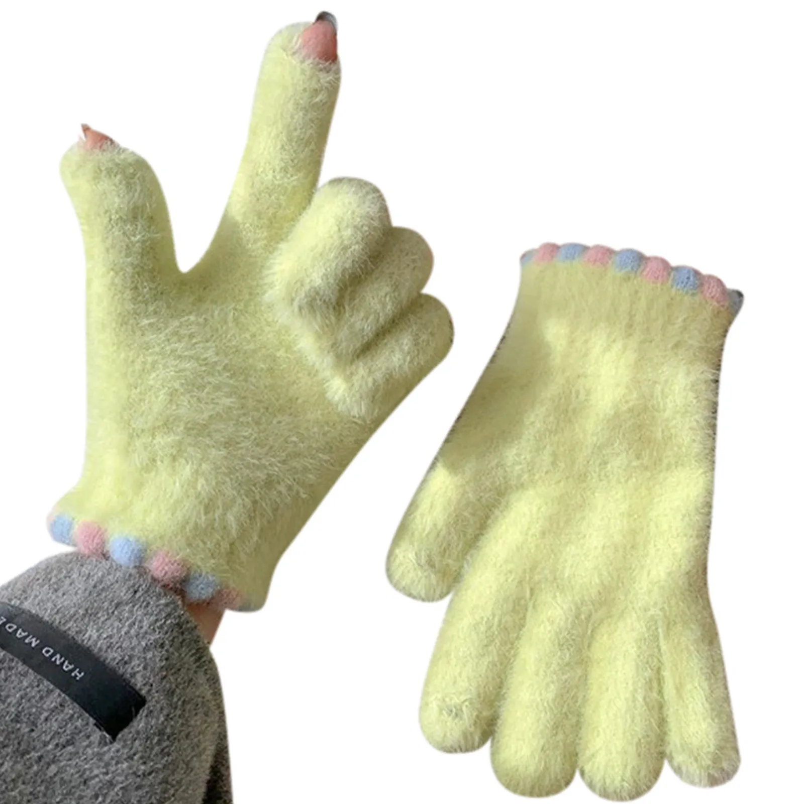 Girls Autumn And Winter Casual Candy Color Pure Color Simple Gloves With Velvet Warm Comfortable And Beautiful Gloves
Girls Autumn And Winter Casual Candy Color Pure Color Simple Gloves With Velvet Warm Comfortable And Beautiful Gloves
