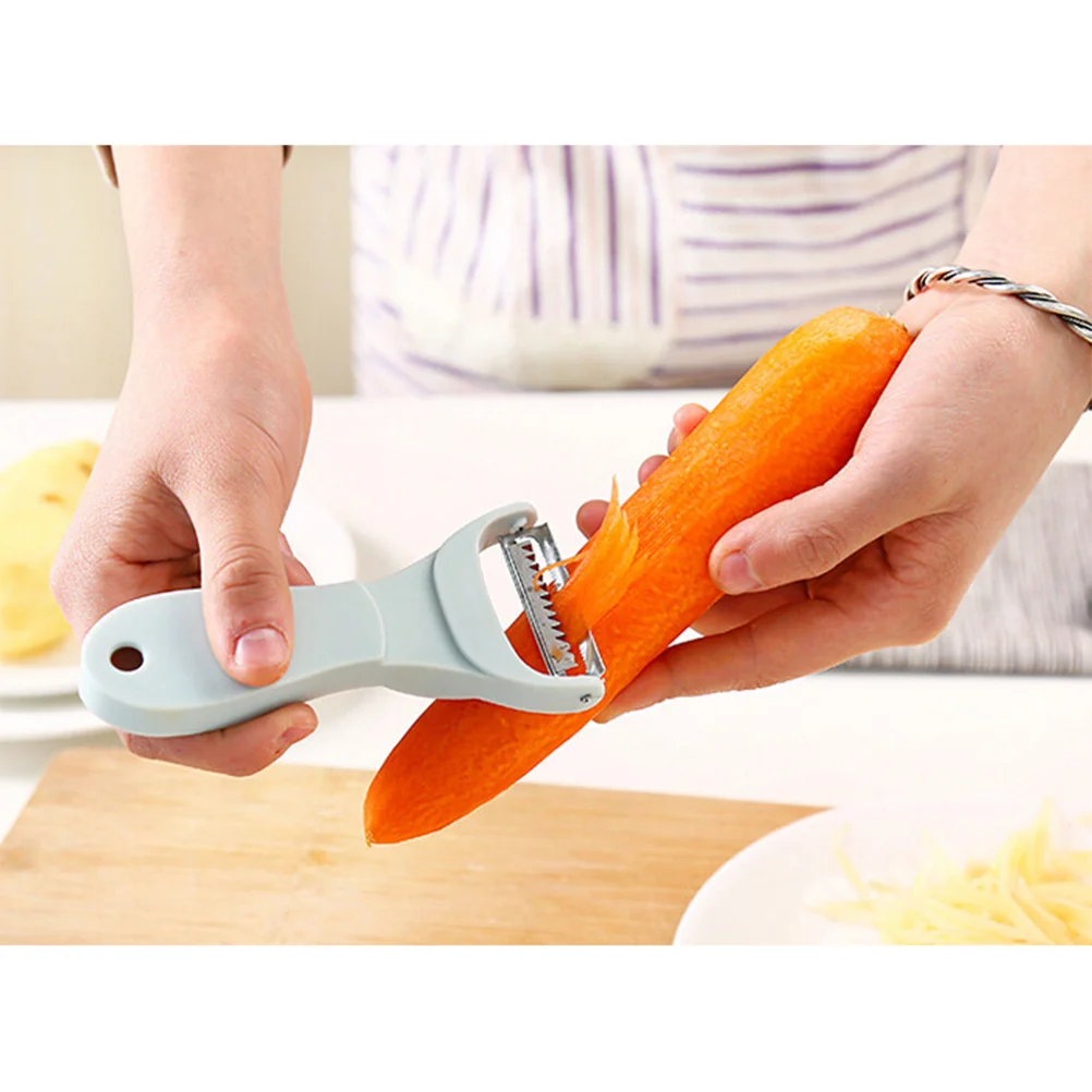 2 in 1 Multifunctional Peeler Vegetable Fruit Peeler with Non-slip Comfortable Handle (Random Color)
2 in 1 Multifunctional Peeler Vegetable Fruit Peeler with Non-slip Comfortable Handle (Random Color)