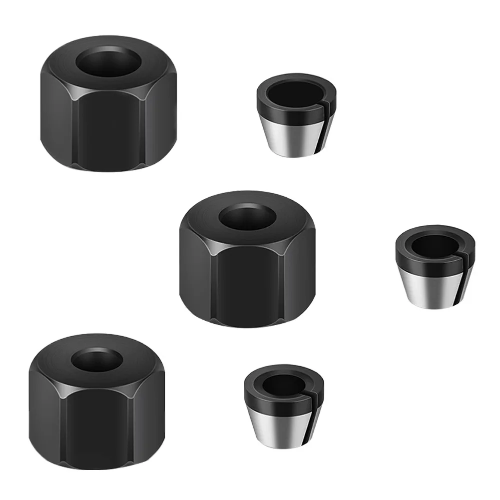 6pcs/Set 6mm 6.35mm 8mm Milling Cutter Collet Adapter Engraving Trimming Machine Chucks Trimmer Router Bit Accessories
6pcs/Set 6mm 6.35mm 8mm Milling Cutter Collet Adapter Engraving Trimming Machine Chucks Trimmer Router Bit Accessories