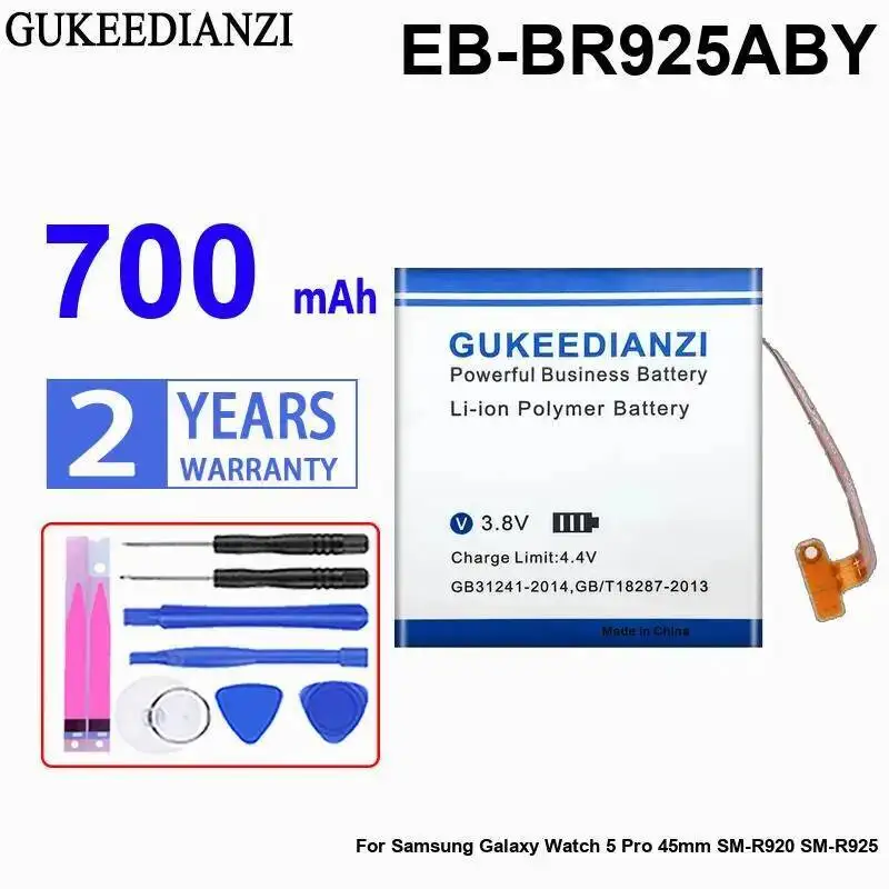 Аккумулятор для часов EB-BR925ABY для Samsung Galaxy 5 Pro 45 мм SM-R920 SM-R925 700 мАч Прочный
Аккумулятор для часов EB-BR925ABY для Samsung Galaxy 5 Pro 45 мм SM-R920 SM-R925 700 мАч Прочный