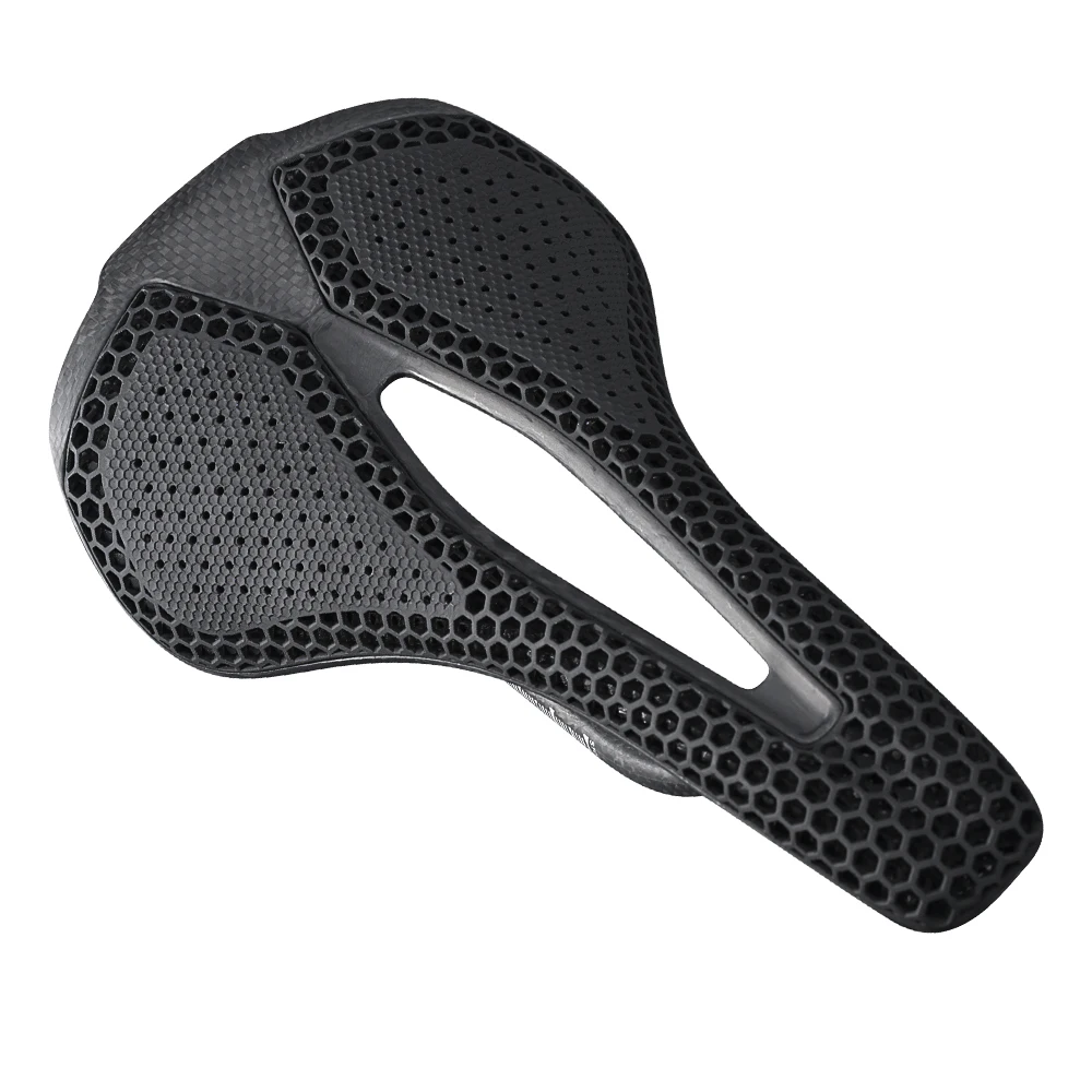 Ultralight T800 Carbon Fiber Bicycle Saddle 3D Printed Saddle Shock Absorption Seat Cushion Hollow Comfortable Racing Saddle
Ultralight T800 Carbon Fiber Bicycle Saddle 3D Printed Saddle Shock Absorption Seat Cushion Hollow Comfortable Racing Saddle