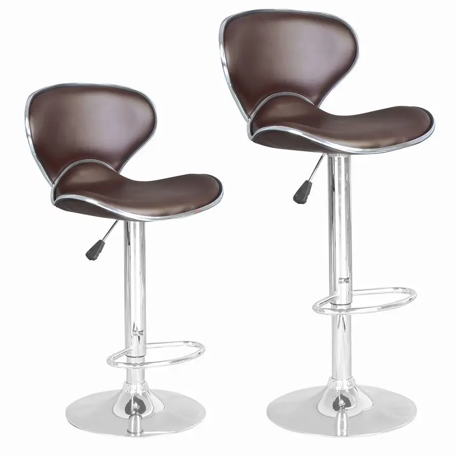 Bar Stools Set of 2, Counter Height Adjustable Bar Stools with Back Bar Stool PU Leather Swivel Bar Stool Kitchen Counter Bar
Bar Stools Set of 2, Counter Height Adjustable Bar Stools with Back Bar Stool PU Leather Swivel Bar Stool Kitchen Counter Bar