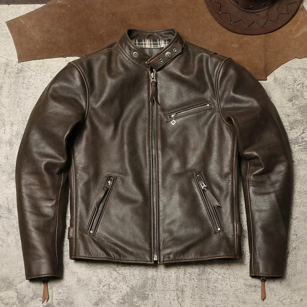 Американская ретро потертая неокрашенная мягкая куртка из воловьей кожи, осенне-зимняя велосипедная куртка из натуральной кожи
Американская ретро потертая неокрашенная мягкая куртка из воловьей кожи, осенне-зимняя велосипедная куртка из натуральной кожи