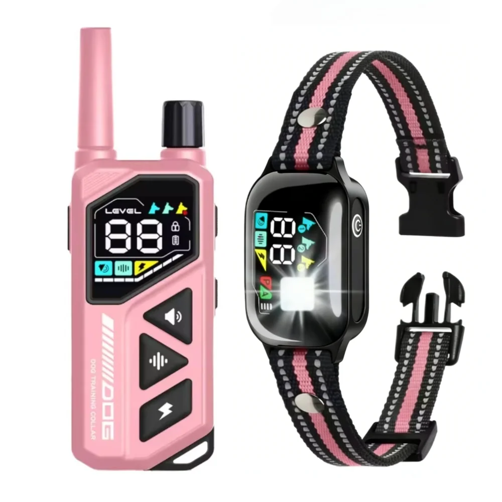 Розовый ошейник для дрессировки собак всех размеров, новый ударный ошейник с автоматическим режимом AI, водонепроницаемый электрический ошейник IPX7 для дрессировки собак
Розовый ошейник для дрессировки собак всех размеров, новый ударный ошейник с автоматическим режимом AI, водонепроницаемый электрический ошейник IPX7 для дрессировки собак