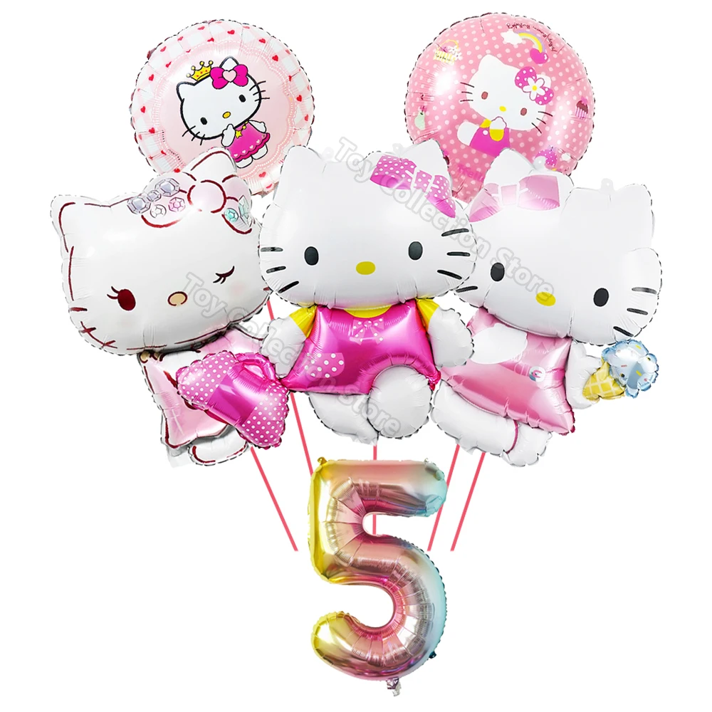 Hello Kitty Theme Kawaii Girl Birthday Party Ballons Decoration Baby Shower Globos 6Pcs Number Inflate Balloon Party Decoration
Hello Kitty Theme Kawaii Girl Birthday Party Ballons Decoration Baby Shower Globos 6Pcs Number Inflate Balloon Party Decoration