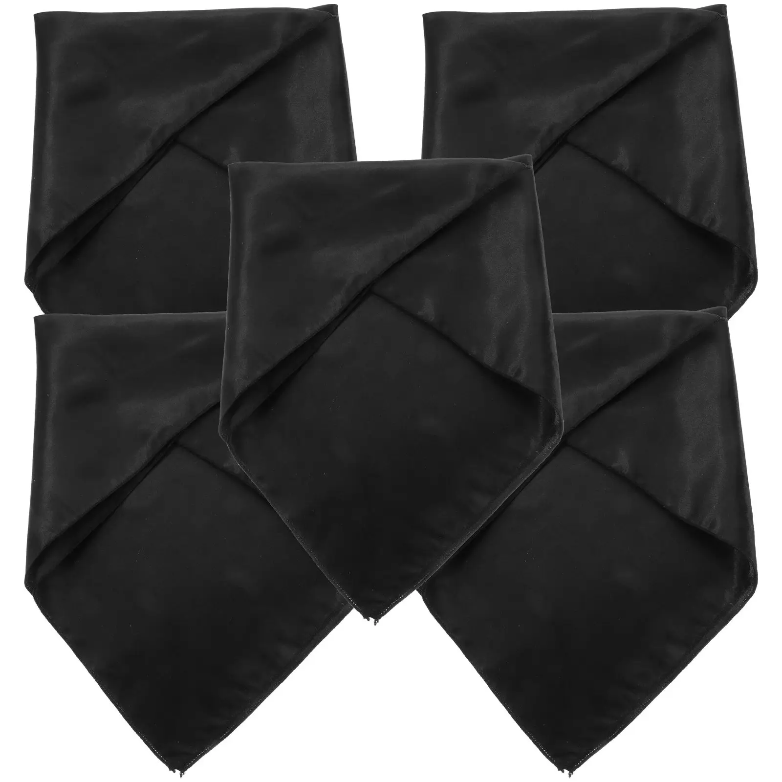 5Pcs Black Satin Napkins Cloth Dinner Table Fabric Serviettes Wedding Reusable Washable Dining Accessories
5Pcs Black Satin Napkins Cloth Dinner Table Fabric Serviettes Wedding Reusable Washable Dining Accessories