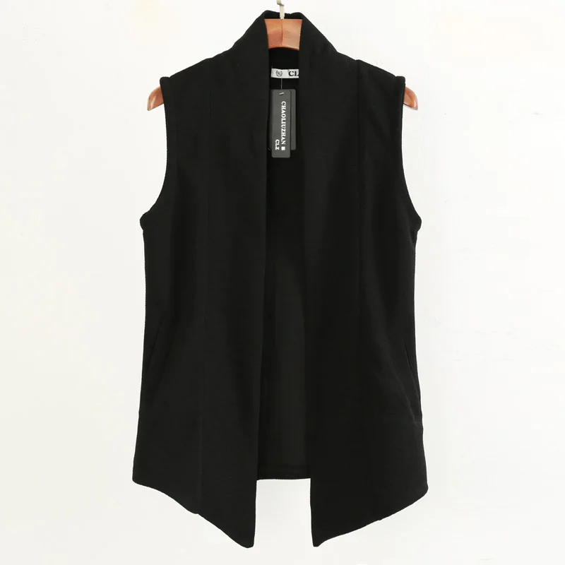 Casual Black Sleeveless Mid-Length Open Cardigan Vest Men's Fashionable Autumn Outerwear Youth Trendy Color Side Zipper
Casual Black Sleeveless Mid-Length Open Cardigan Vest Men's Fashionable Autumn Outerwear Youth Trendy Color Side Zipper