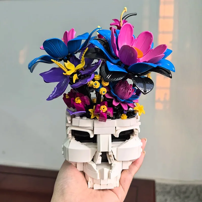 Конструктор «Букет фиолетовых черепов»: креативные кирпичики для сборки, цветы-скелеты, готический декор для дома и рабочего стола, игрушки-подарки
Конструктор «Букет фиолетовых черепов»: креативные кирпичики для сборки, цветы-скелеты, готический декор для дома и рабочего стола, игрушки-подарки