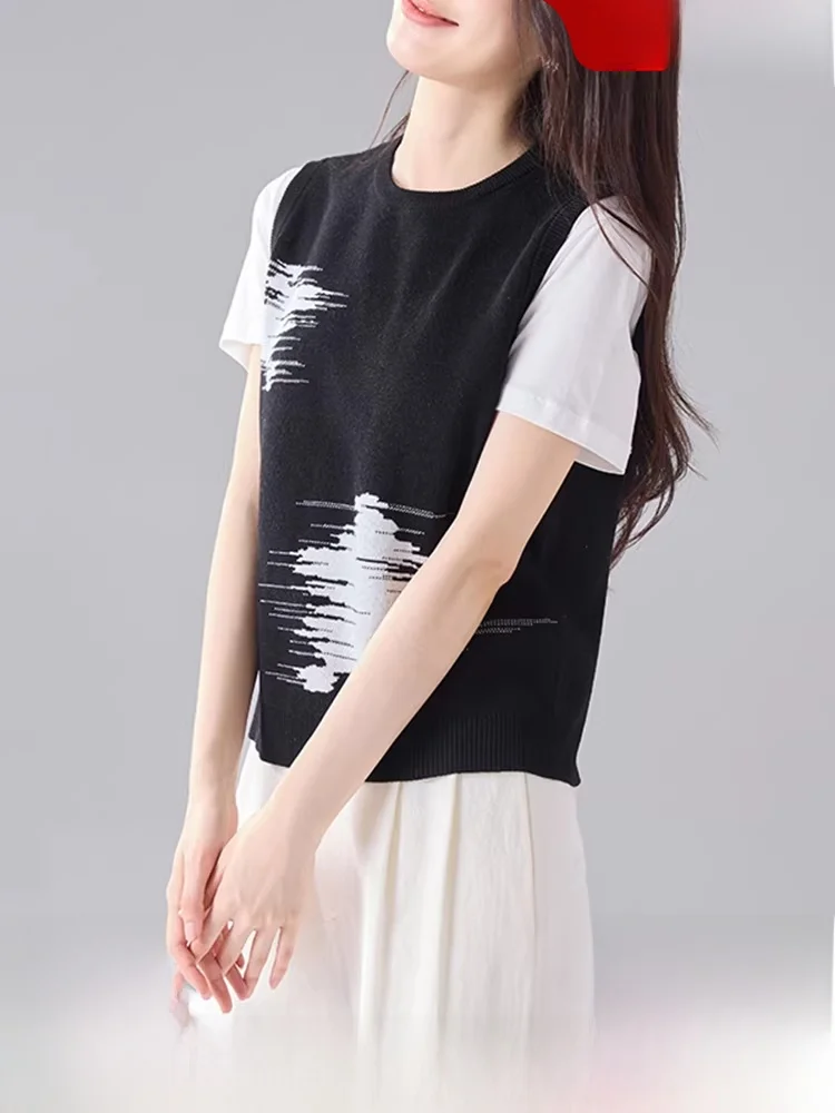 Женский повседневный свободный вязаный жилет Sophisir Spring 2026 с круглым вырезом: модный, универсальный, стройнящий силуэт
Женский повседневный свободный вязаный жилет Sophisir Spring 2026 с круглым вырезом: модный, универсальный, стройнящий силуэт