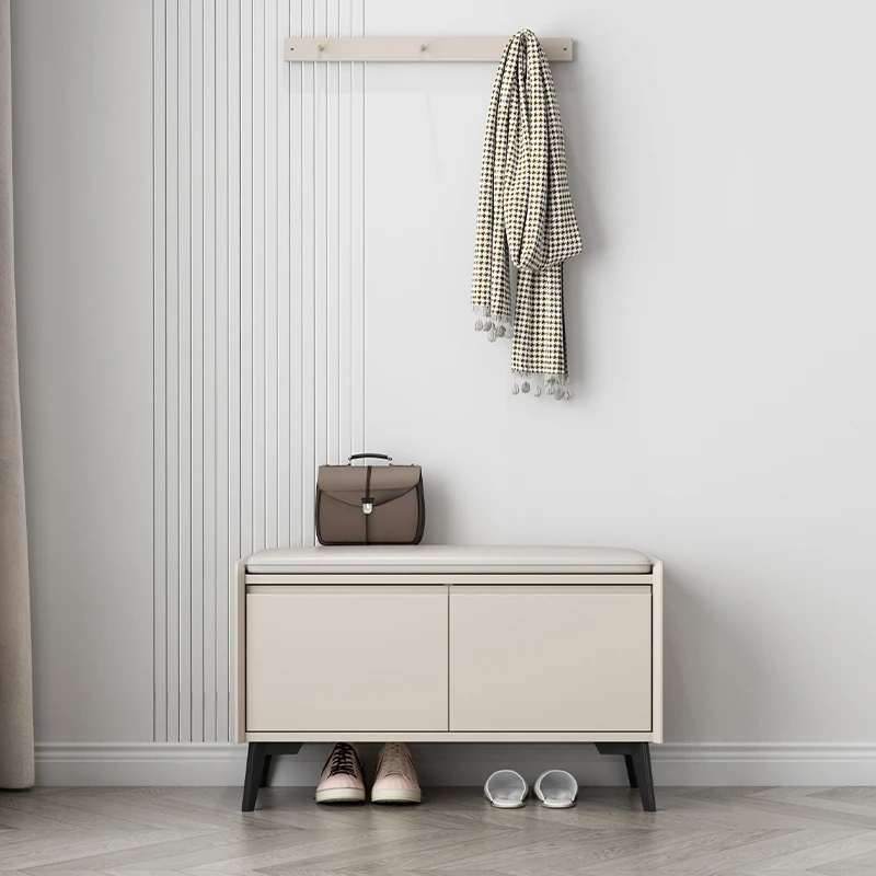 Shoe changing stool door household free installation shoe stool Italian minimalist solid wood shoe cabinet seat stool entrance
Shoe changing stool door household free installation shoe stool Italian minimalist solid wood shoe cabinet seat stool entrance